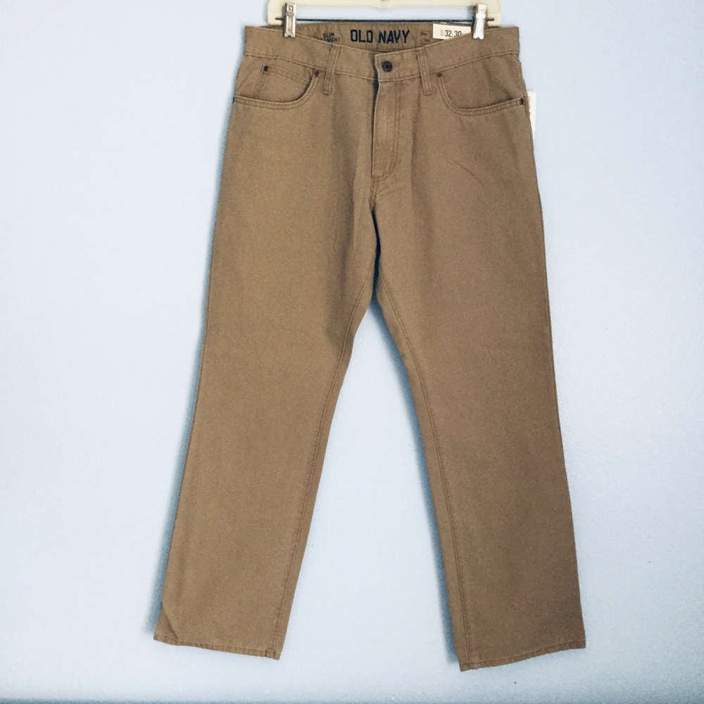 New Old Navy Slim Straight Khaki Pants 32x30